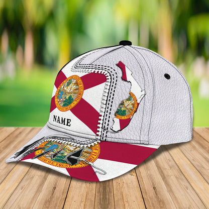 3D Classic Cap My Florida 2 Personalized Name Cap nama260 Lasfour CA1560