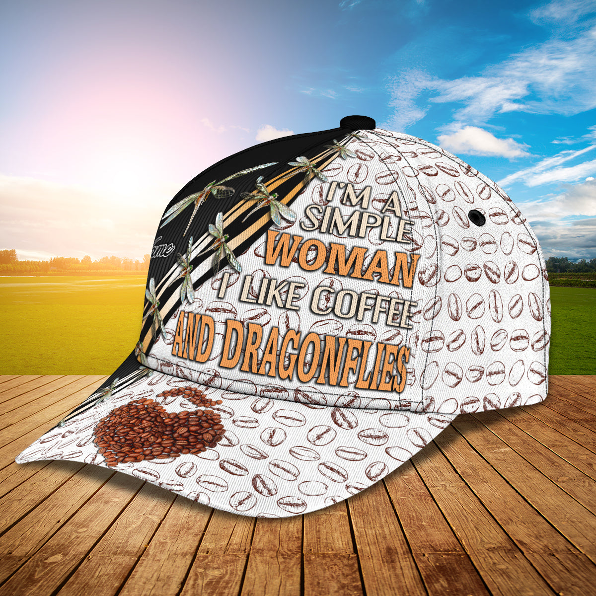 3D Classic Cap I'M A Simple Woman Personalized Name Cap Lasfour CA1083