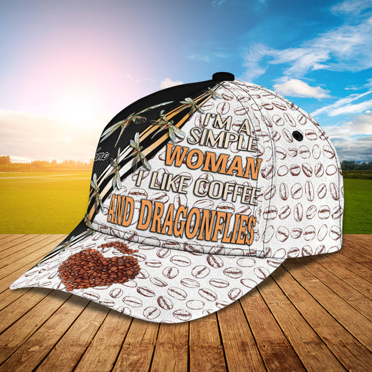 3D Classic Cap I'M A Simple Woman Personalized Name Cap Lasfour CA1083