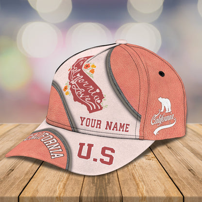 3D Classic Cap Love California Personalized Name Cap Ct149 Lasfour CA1547