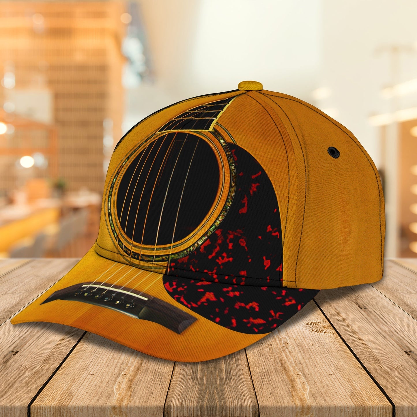 3D Classic Cap Guitar 3979 Personalized Name Cap Lasfour CA1600