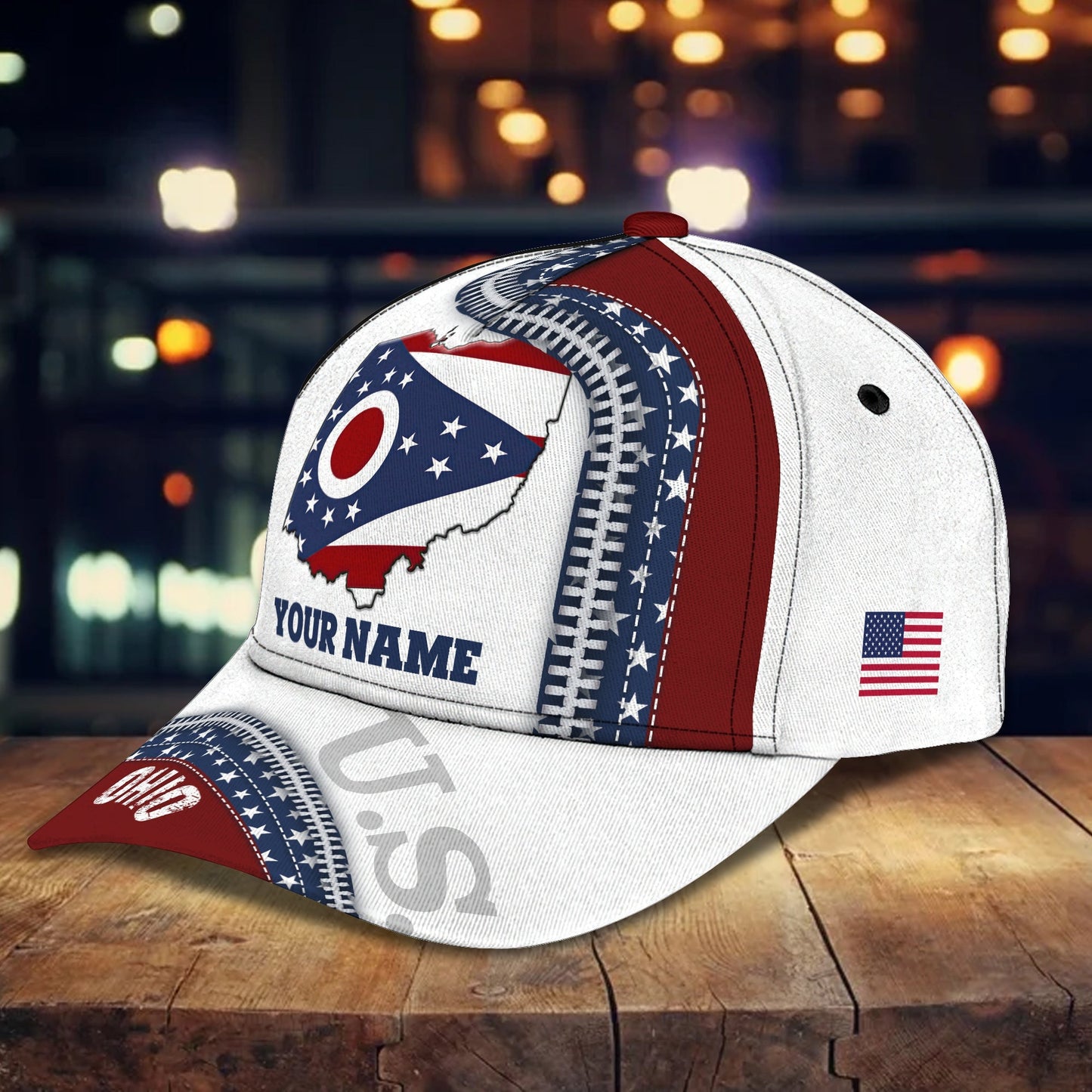 3D Classic Cap Ohio Personalized Name Cap 143 Lasfour CA1594