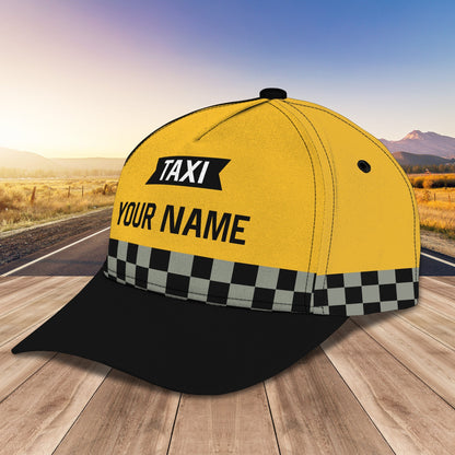 3D Classic Cap Taxi Personalized Name Cap 150 Lasfour CA0875
