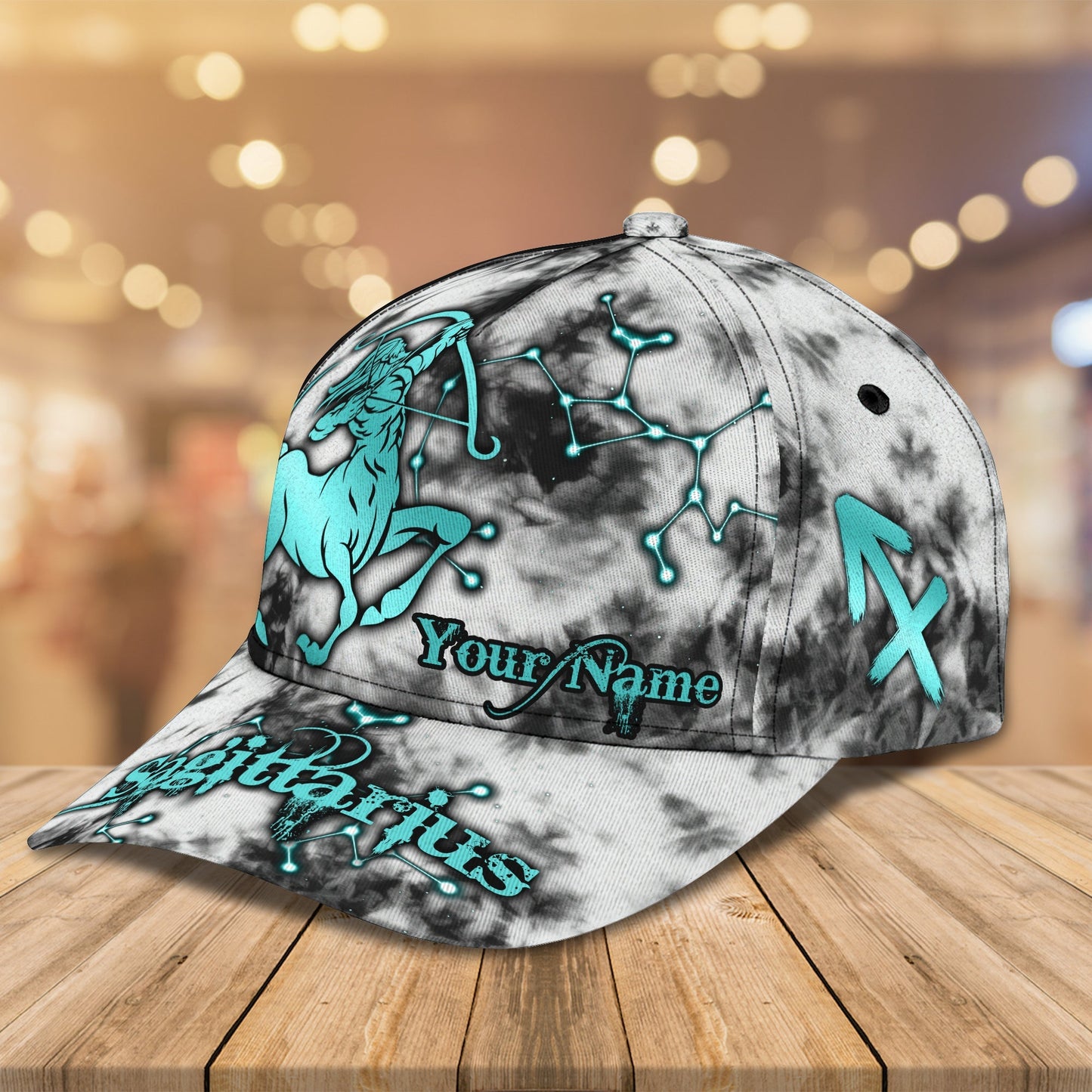 3D Classic Cap Sagittarius Personalized Name Cap Nama450 Lasfour CA1651