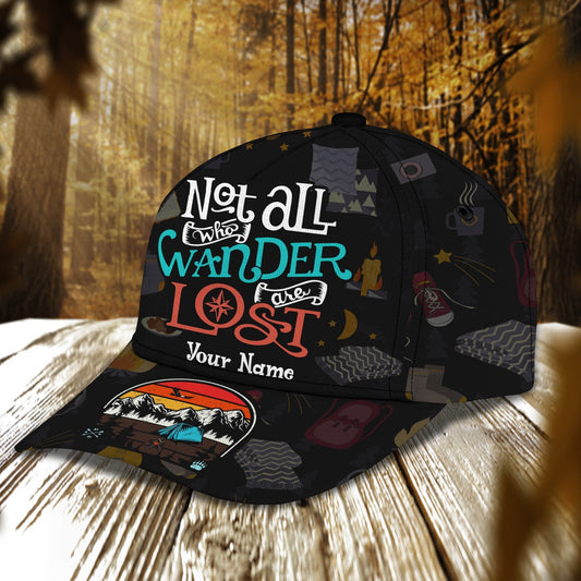 3D Classic Cap Camping Personalized Name Cap Namacap080 Lasfour CA1958