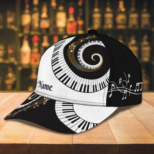 3D Classic Cap Piano Personalized Name Cap 406 Lasfour CA1148