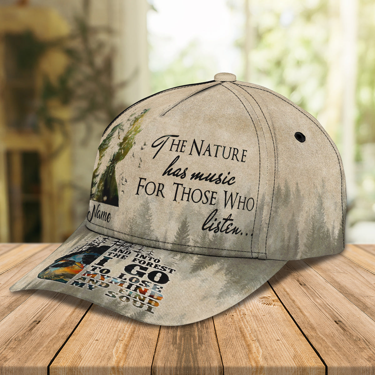 3D Classic Cap Hiking Personalized Name Cap Cap064 Lasfour CA1656