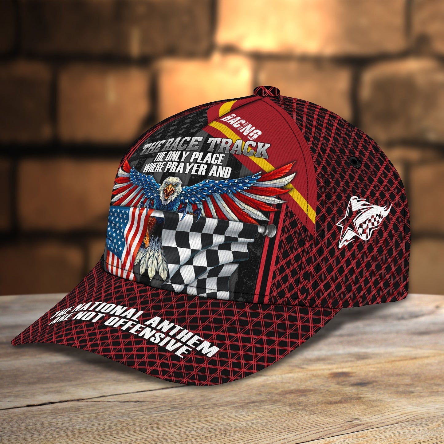 3D Classic Cap Racing 01 Personalized Name Cap Lasfour CA1028