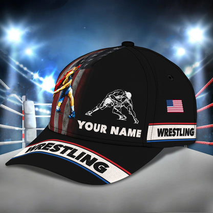 3D Classic Cap Wrestling Personalized Name Cap Lasfour CA1613