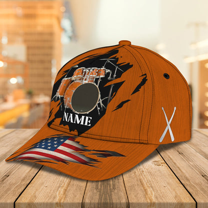 3D Classic Cap Drum Personalized Name Cap 176 Lasfour CA0983