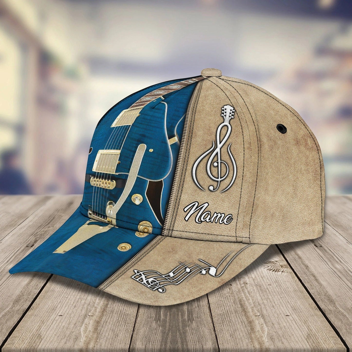 Electric Guitar Baseball Cap To My Boyfriend, Guitar 3D All Over Print Cap Hat From Guitarist Friend CO0439
