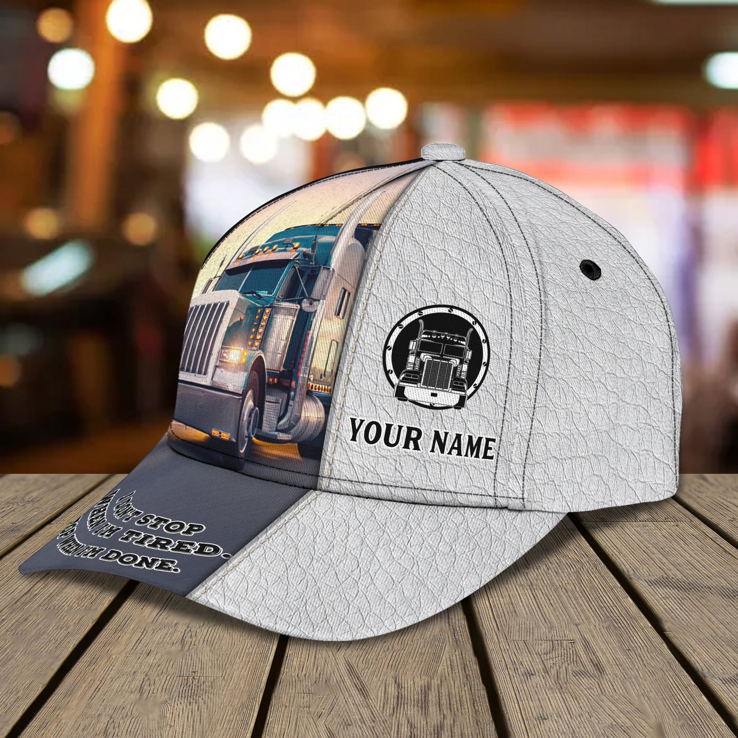 3D Classic Cap Trucker Cap102 Personalized Name Cap Lasfour CA1781