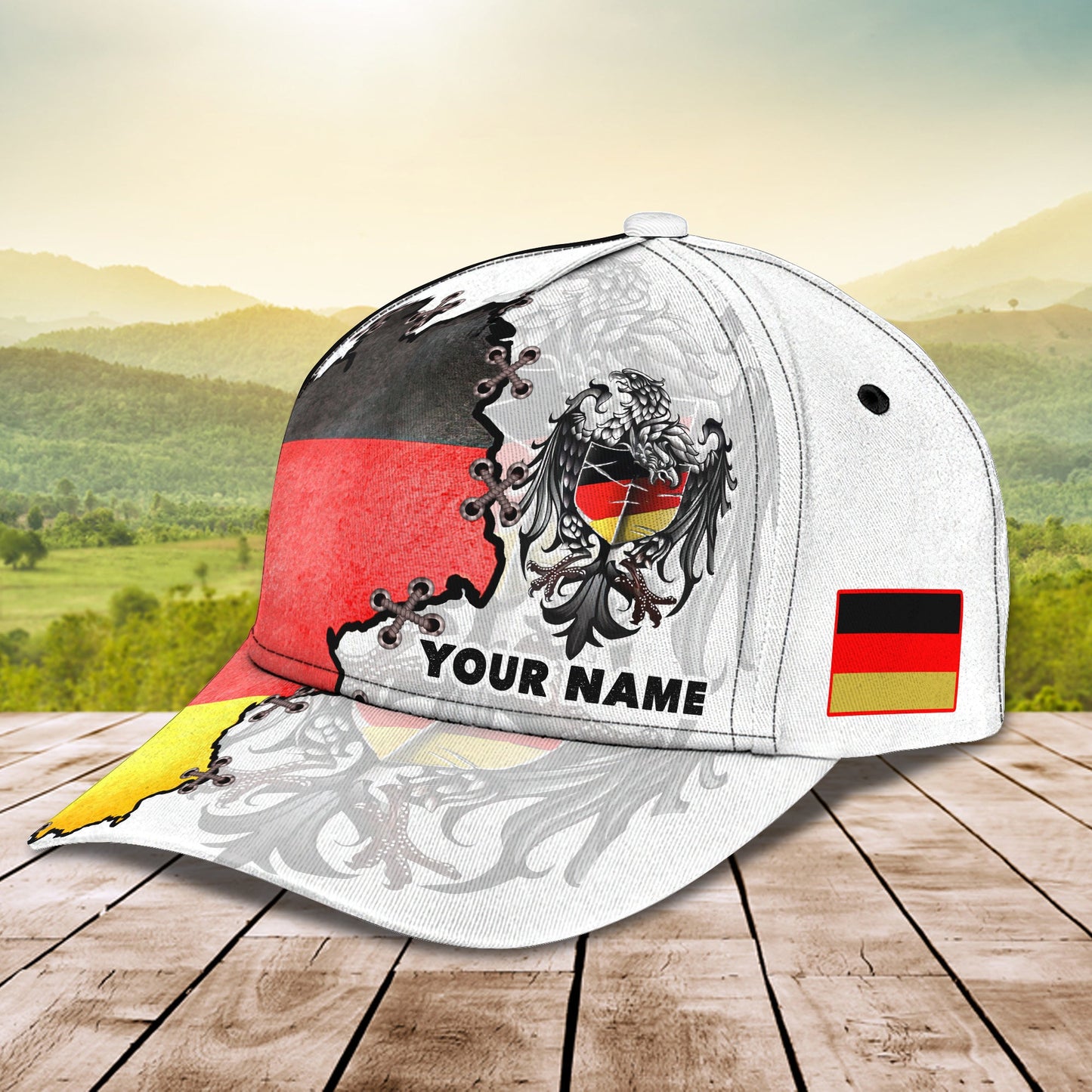 3D Classic Cap Germany Personalized Name Cap 60 Lasfour CA1555