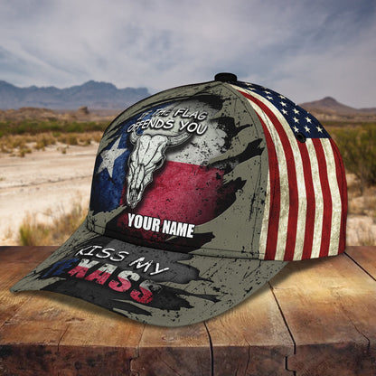 3D Classic Cap Texas2 Personalized Name Cap Lasfour CA2427