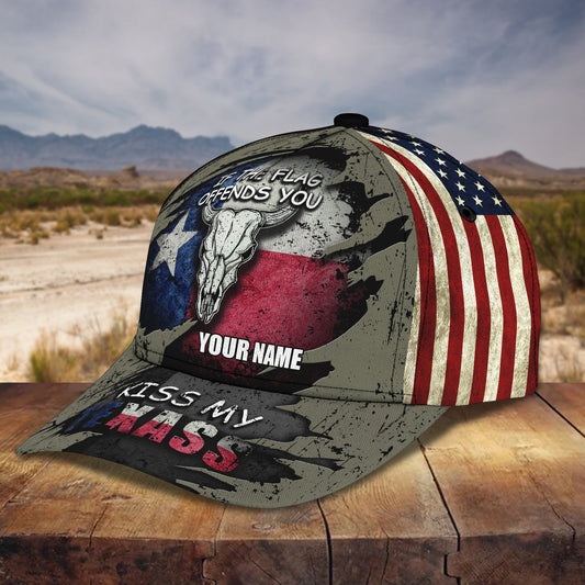 3D Classic Cap Texas2 Personalized Name Cap Lasfour CA2427