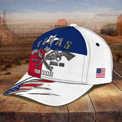 3D Classic Cap Texas9 Personalized Name Cap Lasfour CA1616