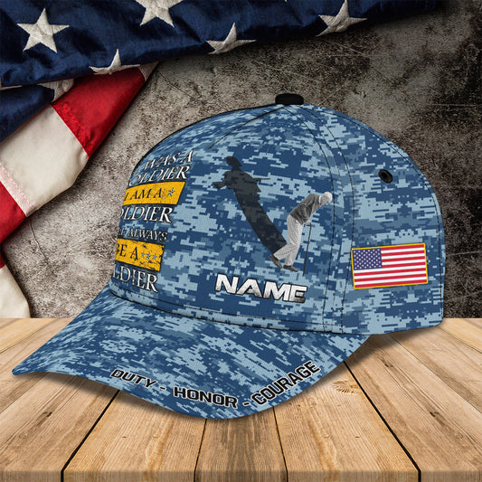 3D Classic Cap I Will Always Be A Soldier Personalized Name Cap 157 Lasfour CA0953