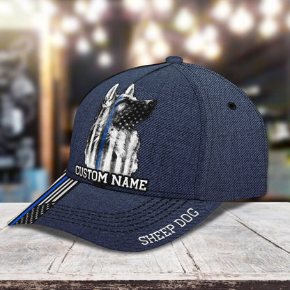 3D Classic Cap Sheep Dog Personalized Name Cap nama214 Lasfour CA1364