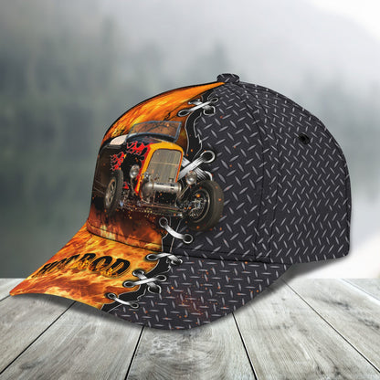 3D Classic Cap Hot Rod Old Man 1344 Classic Cap Lasfour CA2029