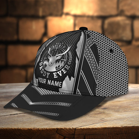 3D Classic Cap Best Buckin' Daddy Ever Personalized Name Cap Lasfour CA1627
