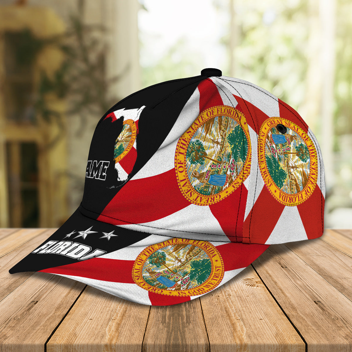 3D Classic Cap My Florida 4 Personalized Name Cap nama262 Lasfour CA1562
