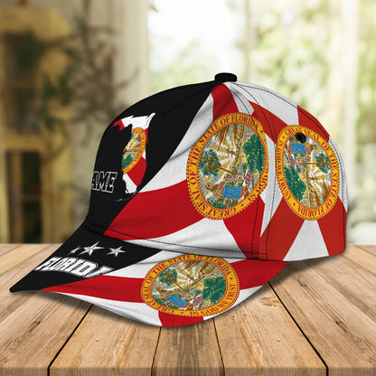 3D Classic Cap My Florida 4 Personalized Name Cap nama262 Lasfour CA1562
