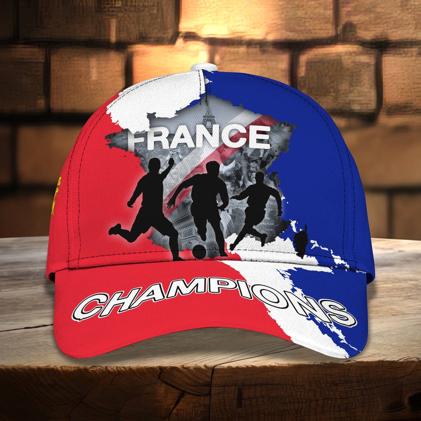 3D Classic Cap France 3D Design Cap Full Print Hat Gift For French Football Fans Lasfour CA2172