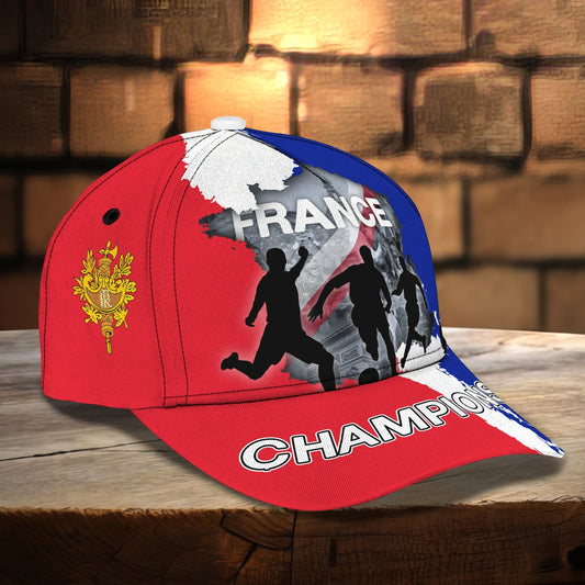 3D Classic Cap France 3D Design Cap Full Print Hat Gift For French Football Fans Lasfour CA2172
