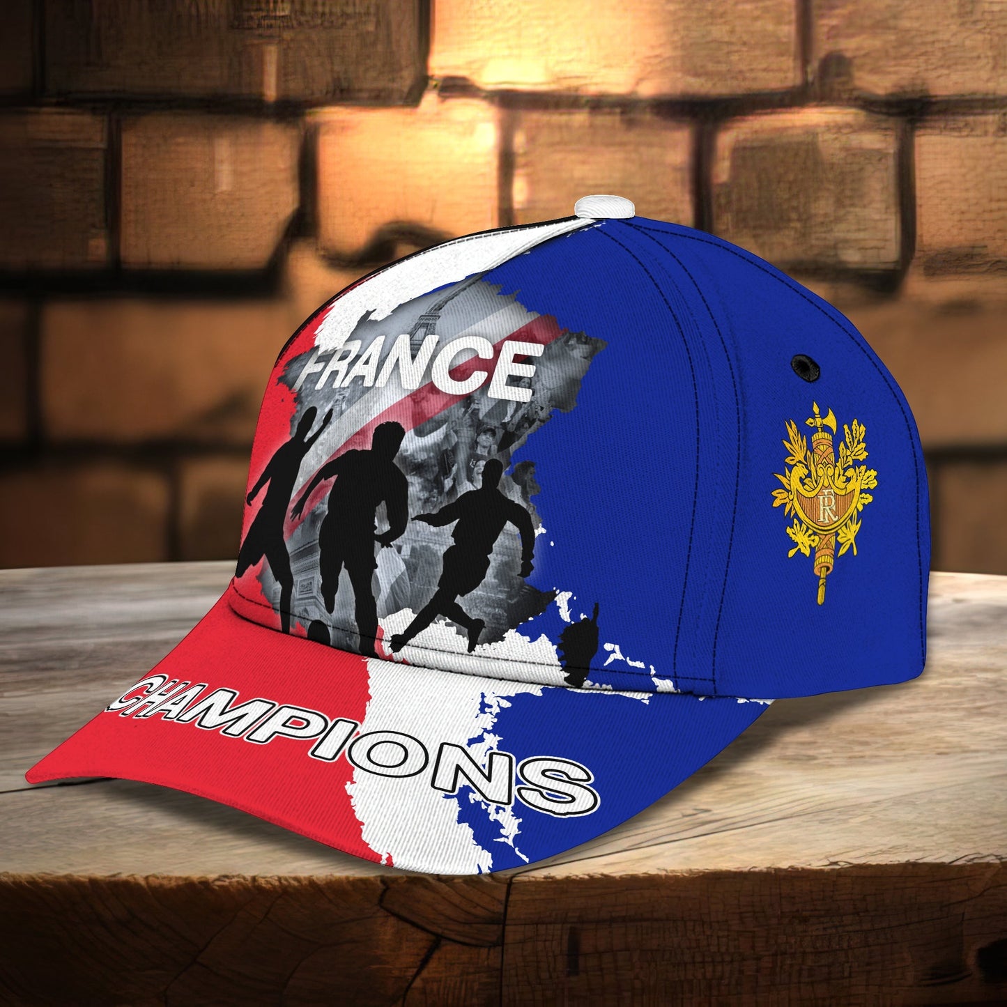 3D Classic Cap France 3D Design Cap Full Print Hat Gift For French Football Fans Lasfour CA2172