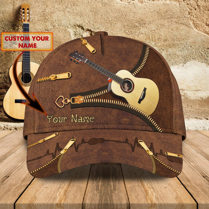 3D Classic Cap Guitar Personalized Name Cap Lasfour CA0723