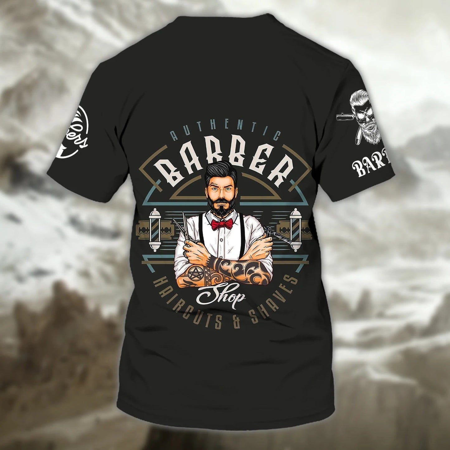 Personalized Authentic Barber Shirts, New Barber Shop Gifts, 3D T Shirt For Barber Man TO0661
