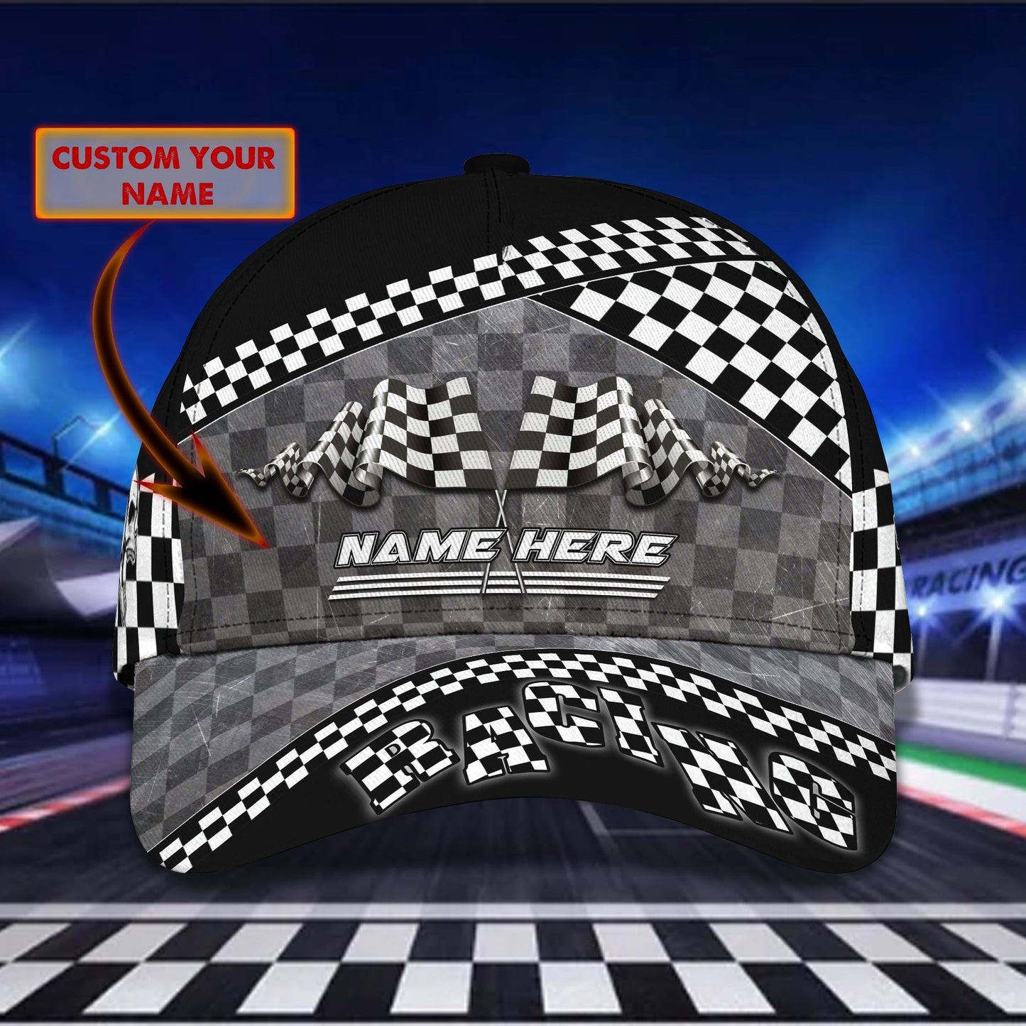 3D Classic Cap Racing Cap 225 Lasfour CA2264