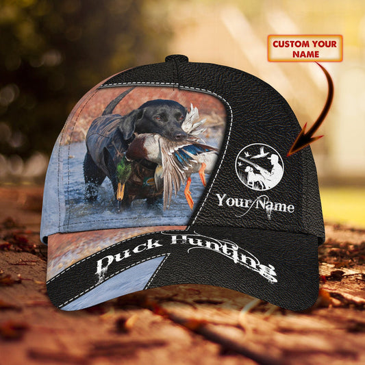 Lasfour 3D All Over Print Baseball Cap Custom Name Hunting Duck 3D Hat CA0493