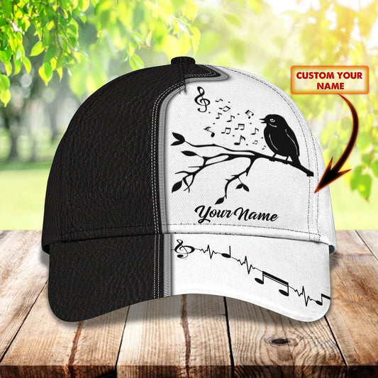 3D Classic Cap Music 39 Personalized Name Cap Lasfour CA1216