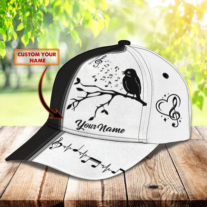 3D Classic Cap Music 39 Personalized Name Cap Lasfour CA1216