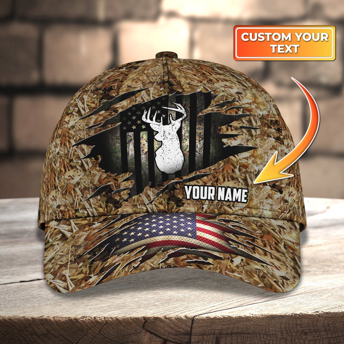3D Classic Cap Deer Hunting Camo Custom Classic Cap Lasfour CA1998
