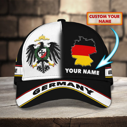 3D Classic Cap Germany Personalized Name Cap 02 Lasfour CA2282