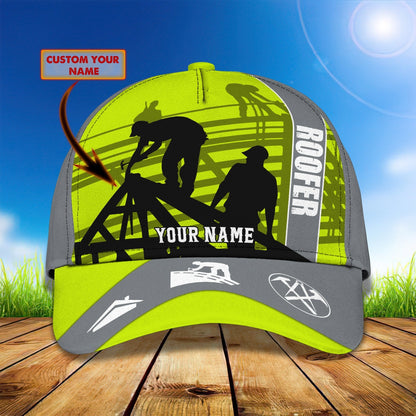 3D Classic Cap Personalized Name Cap Roofer 01 Lasfour CA1942