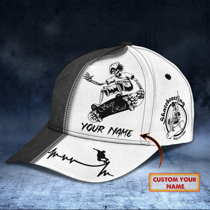 3D Classic Cap Skateboard Personalized Name Cap 01 Lasfour CA1432