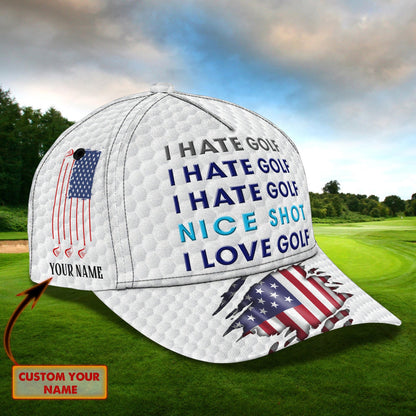 3D Classic Cap Golf 02Personalized Name Cap 187 Lasfour CA1052