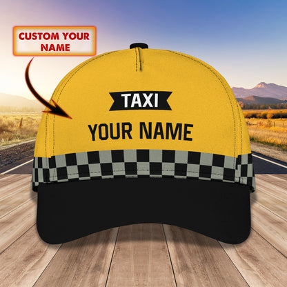 3D Classic Cap Taxi Personalized Name Cap 150 Lasfour CA0875