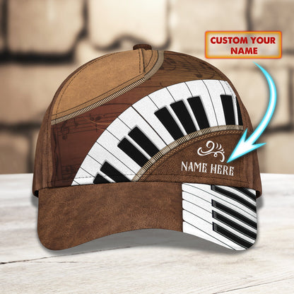 3D Classic Cap Love Piano Personalized Name Cap Lasfour CA1686