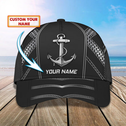 3D Classic Cap Anchor Personalized Name Cap Nama101 Lasfour CA1329