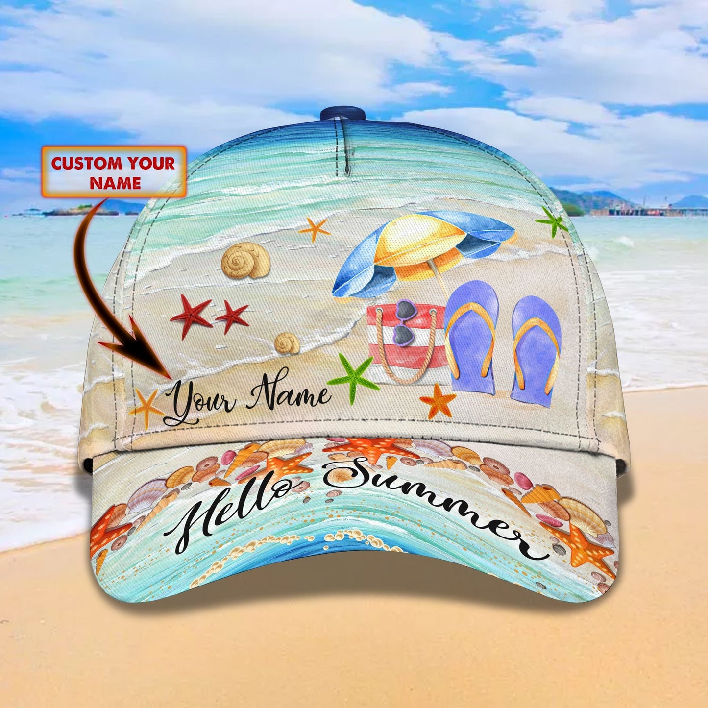 3D Classic Cap Customize Flip Flop Cap Lasfour CA1283