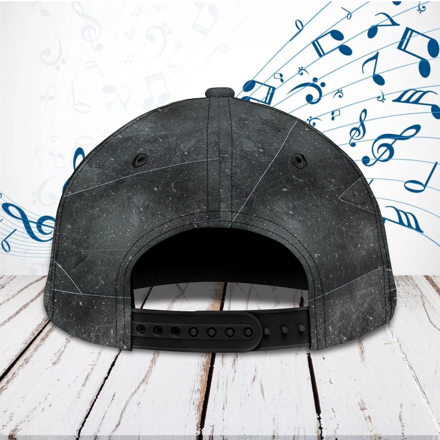 3D Classic Cap Piano Washed Personalized Name Cap 43 Lasfour CA1124