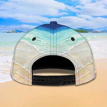 3D Classic Cap Love Beach 02 Personalized Name Cap Lasfour CA1281