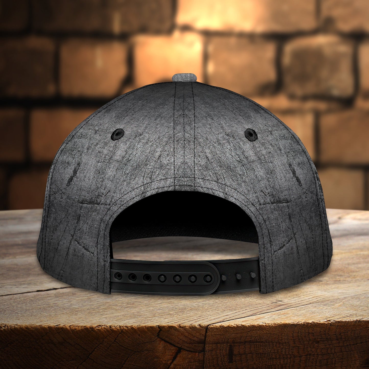 3D Classic Cap Metal Worker Personalized Name Cap Lasfour CA0872