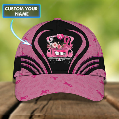 3D Classic Cap Pink Hope Nama 63 Cap Lasfour CA1619
