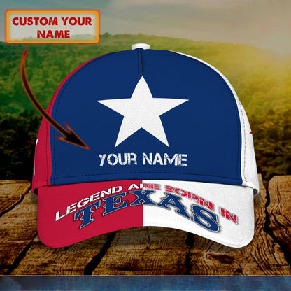 3D Classic Cap Texas Personalized Name Cap 994 Lasfour CA1036