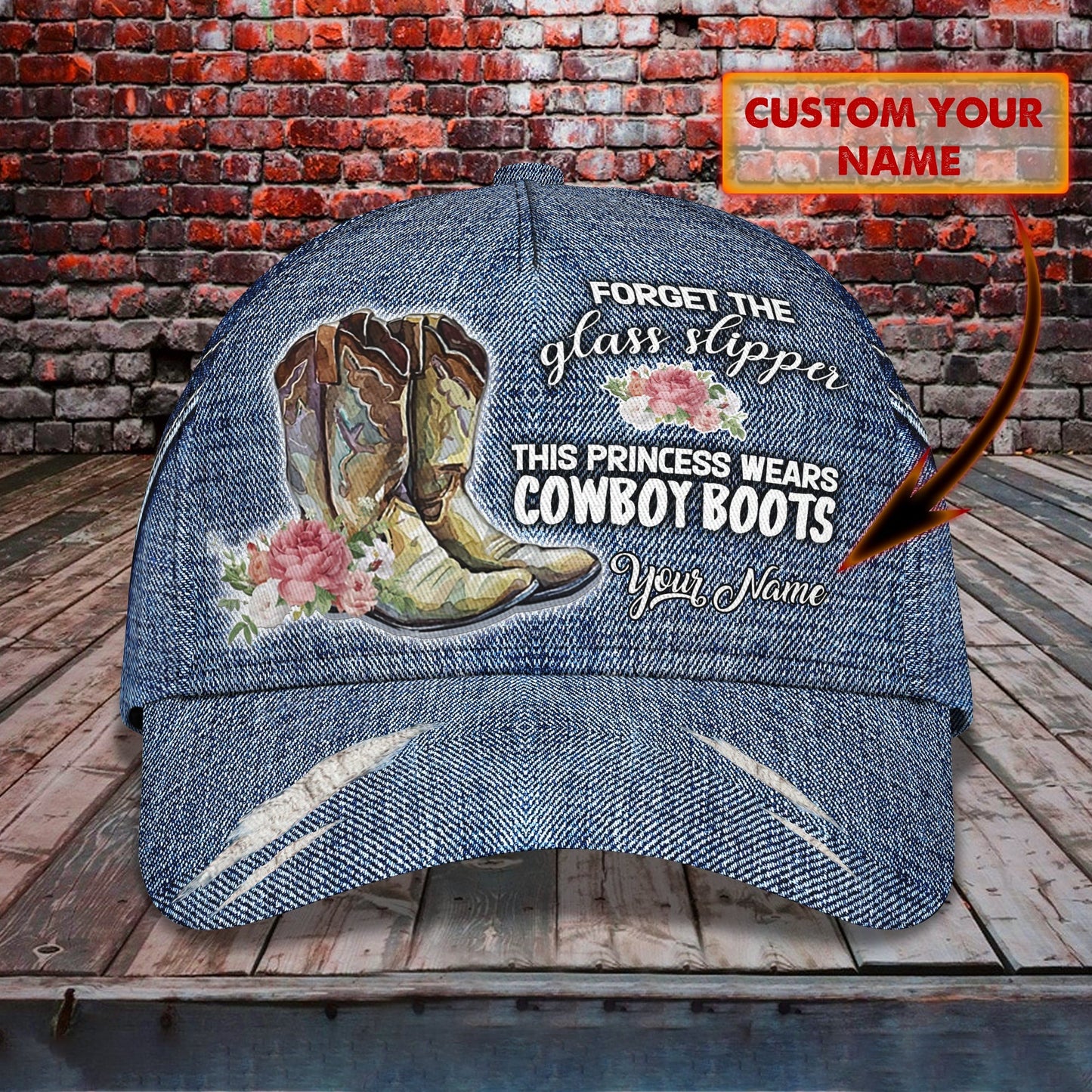3D Classic Cap This Princess Wears Cowboy Boots Personalized Name Cap 28 Lasfour CA0871